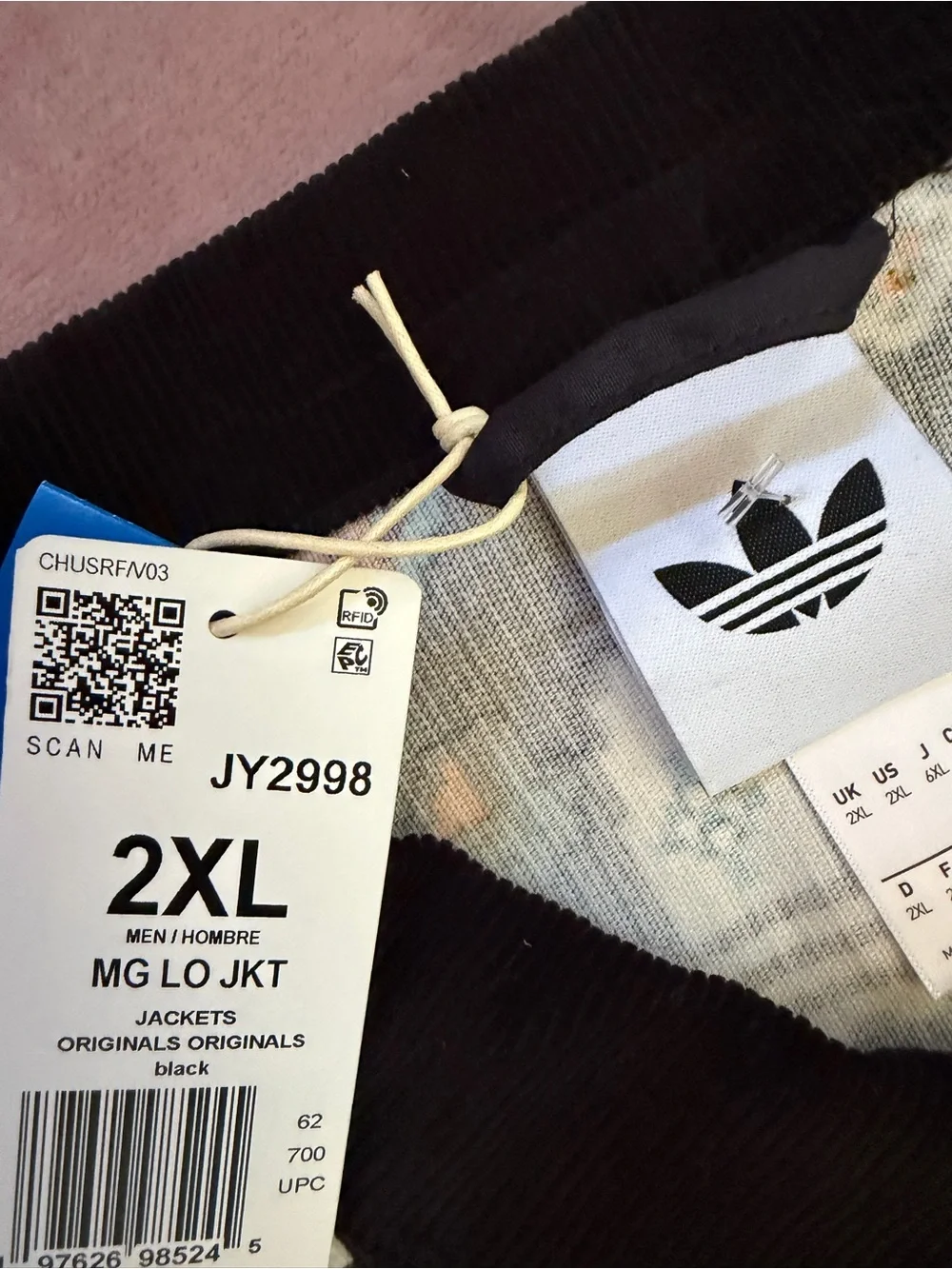 adidas Monogram Print Coach Jacket - Black 2XL